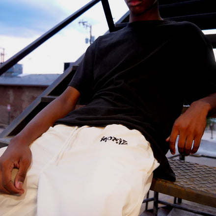 'WHITE' NYLON PANTS